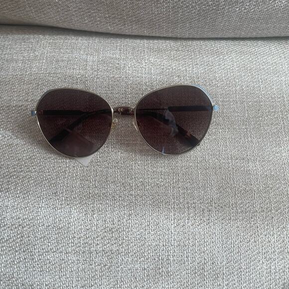 NWT Kate Spade Aviator Brown and Blue Sunglasses, OcatviaGS. Size 5917-140 - Picture 2 of 5